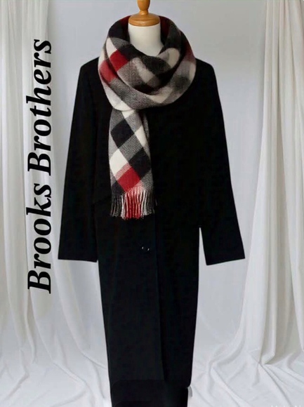 GORGEOUS Brooks Brothers Women’s Wool Angora and Cashmere black coat Size 14 - Picture 1 of 11